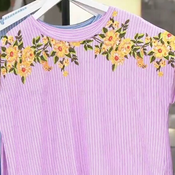 NEW 1X Cuddl Duds Cotton Touch Dolman Tunic & Gaucho Pant Set with pockets (QVC) - Picture 2 of 16